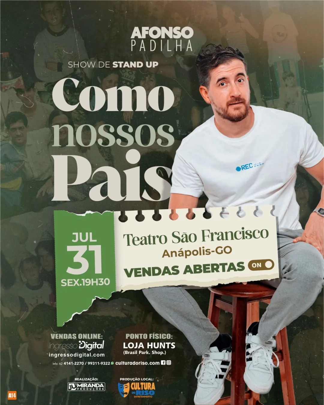 Pôster do show: Como Nossos Pais - Anápolis/GO - 31/07 19:30