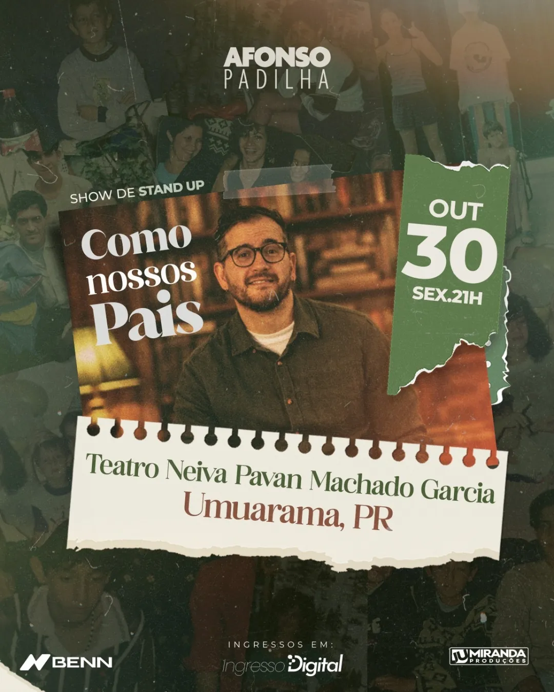 Pôster do show: Como Nossos Pais - Umuarama/PR - 30/10 21:00