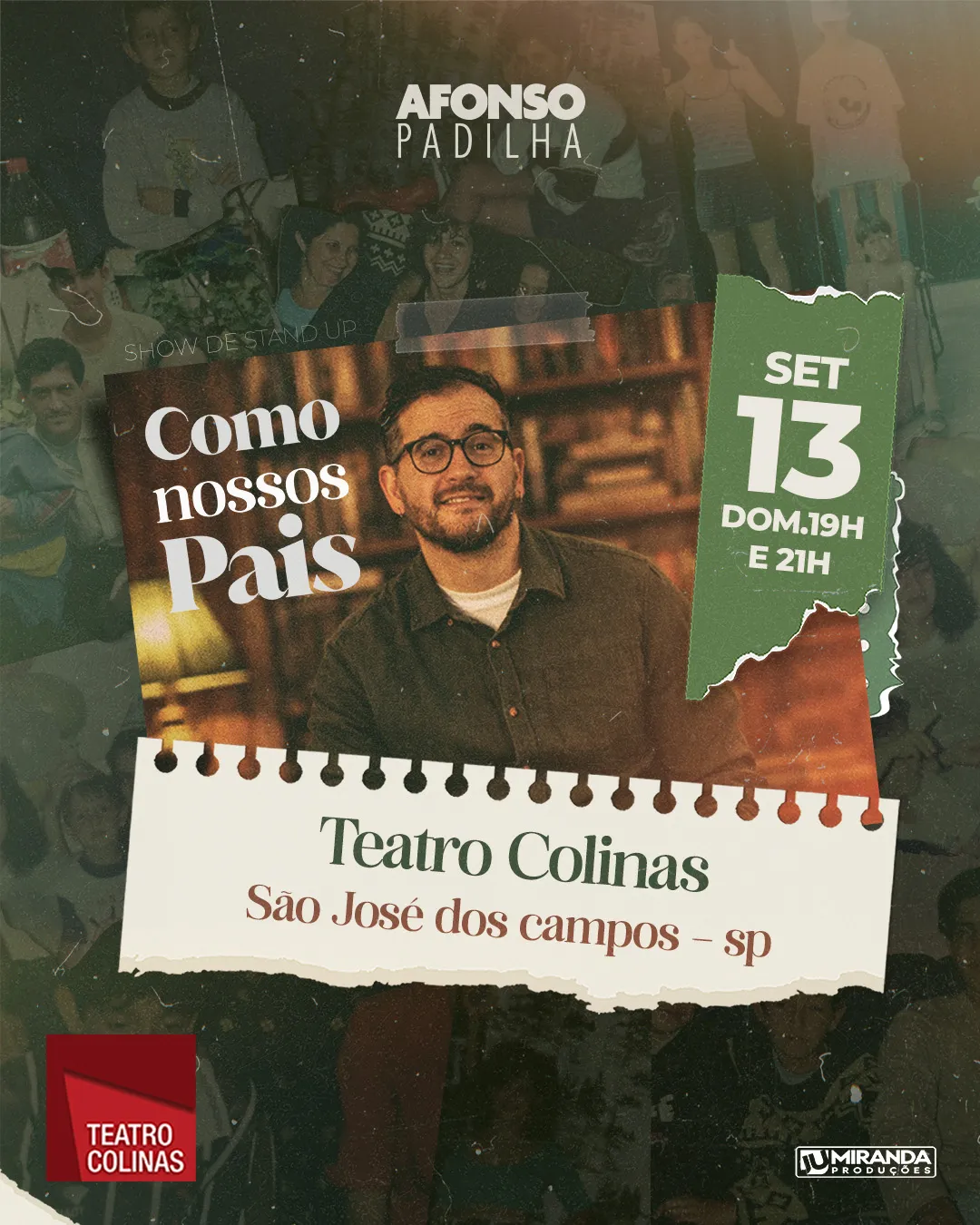 Pôster do show: Como Nossos Pais - São José dos Campos/SP - 13/09 19:00