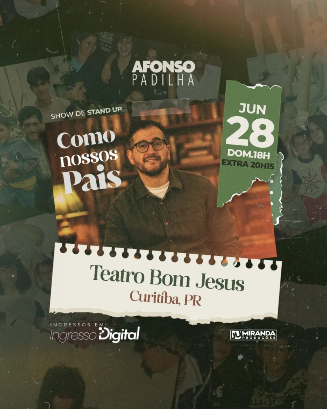 Pôster do show: Como Nossos Pais - Curitiba/PR - 28/06 20:15