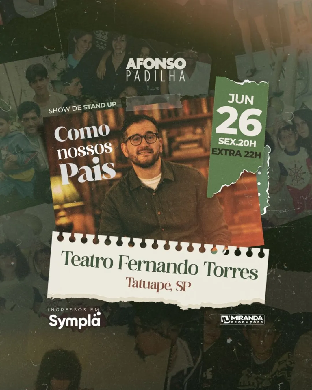 Pôster do show: Como Nossos Pais - São Paulo/SP - 26/06 22:00