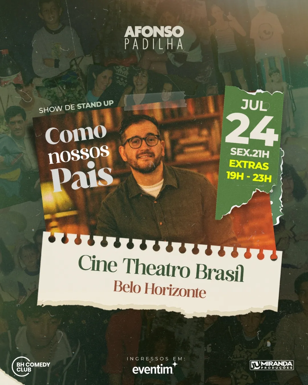 Pôster do show: Como Nossos Pais - Belo Horizonte/MG - 24/07 23:00