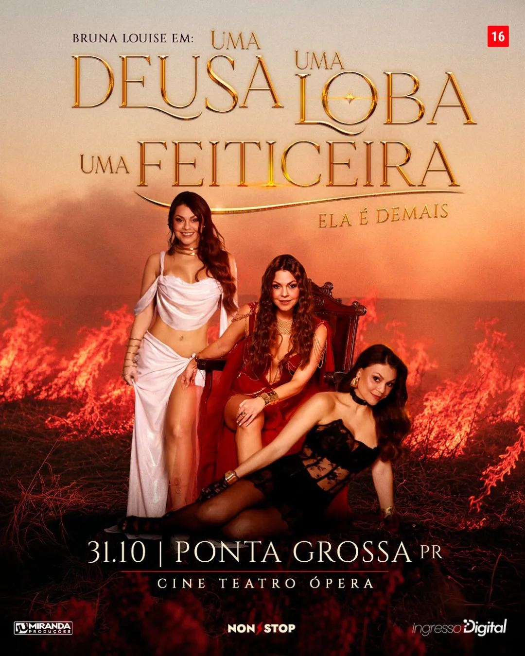 Pôster do show: Bruna Louise - Ponta Grossa/PR - 31/10 20:00