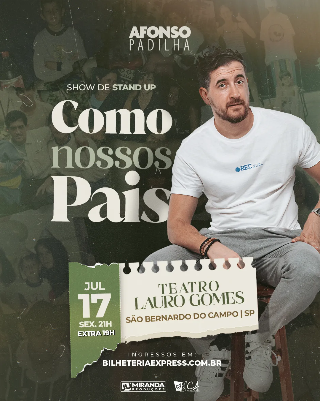 Pôster do show: Como Nossos Pais - São Bernardo do Campo/SP - 17/07 19:00