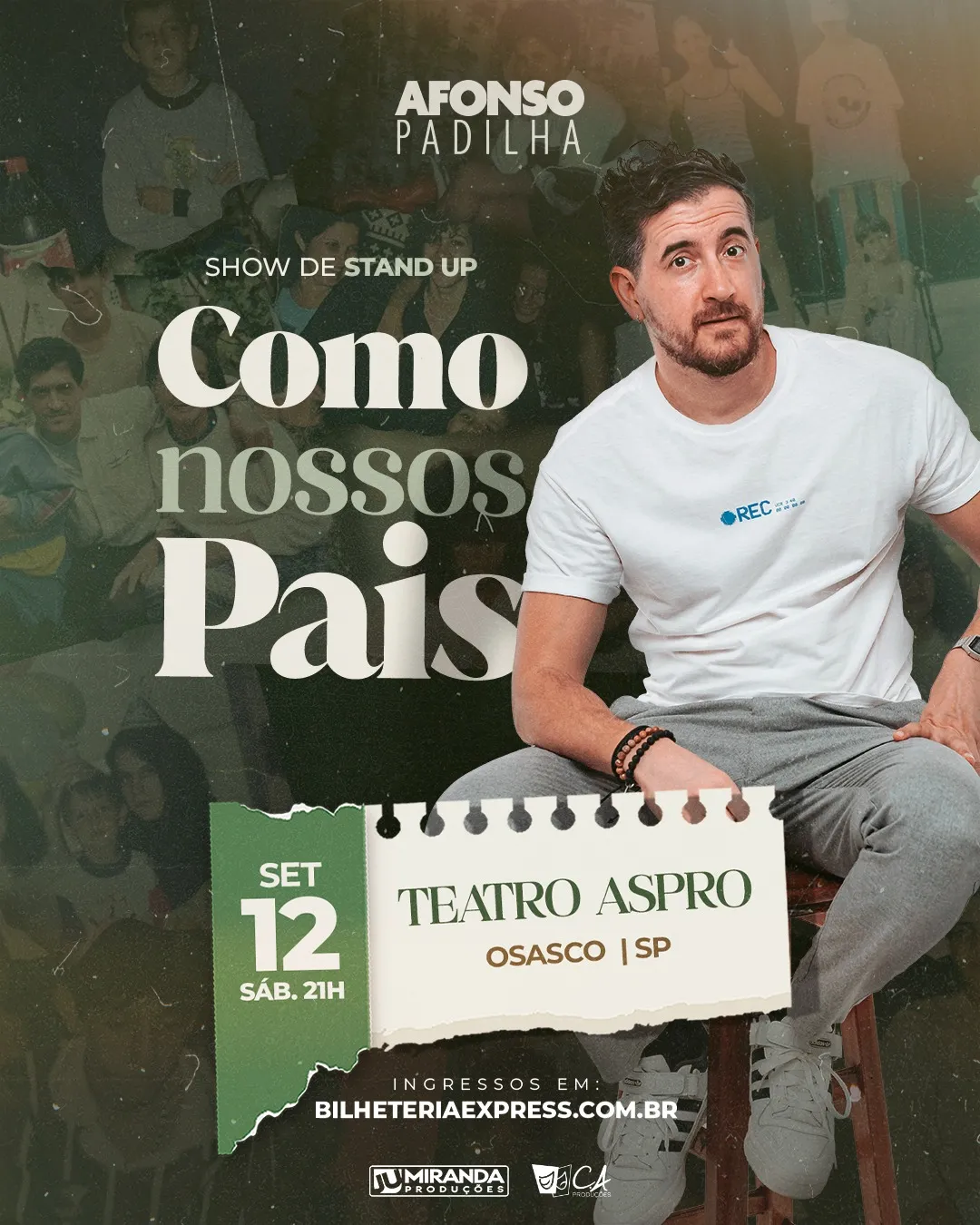 Pôster do show: Como Nossos Pais - Osasco/SP - 12/09 21:00