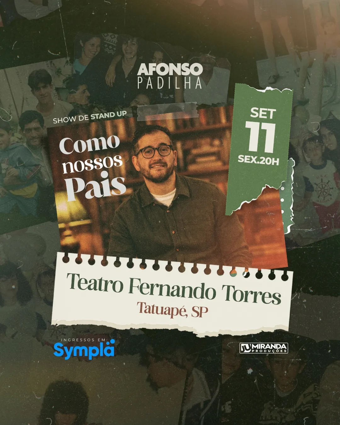 Pôster do show: Como Nossos Pais - São Paulo/SP - 11/09 20:00