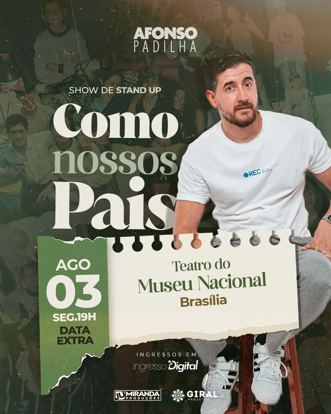 Pôster do show: Como Nossos Pais - Cubatão/SP - 04/09 19:00