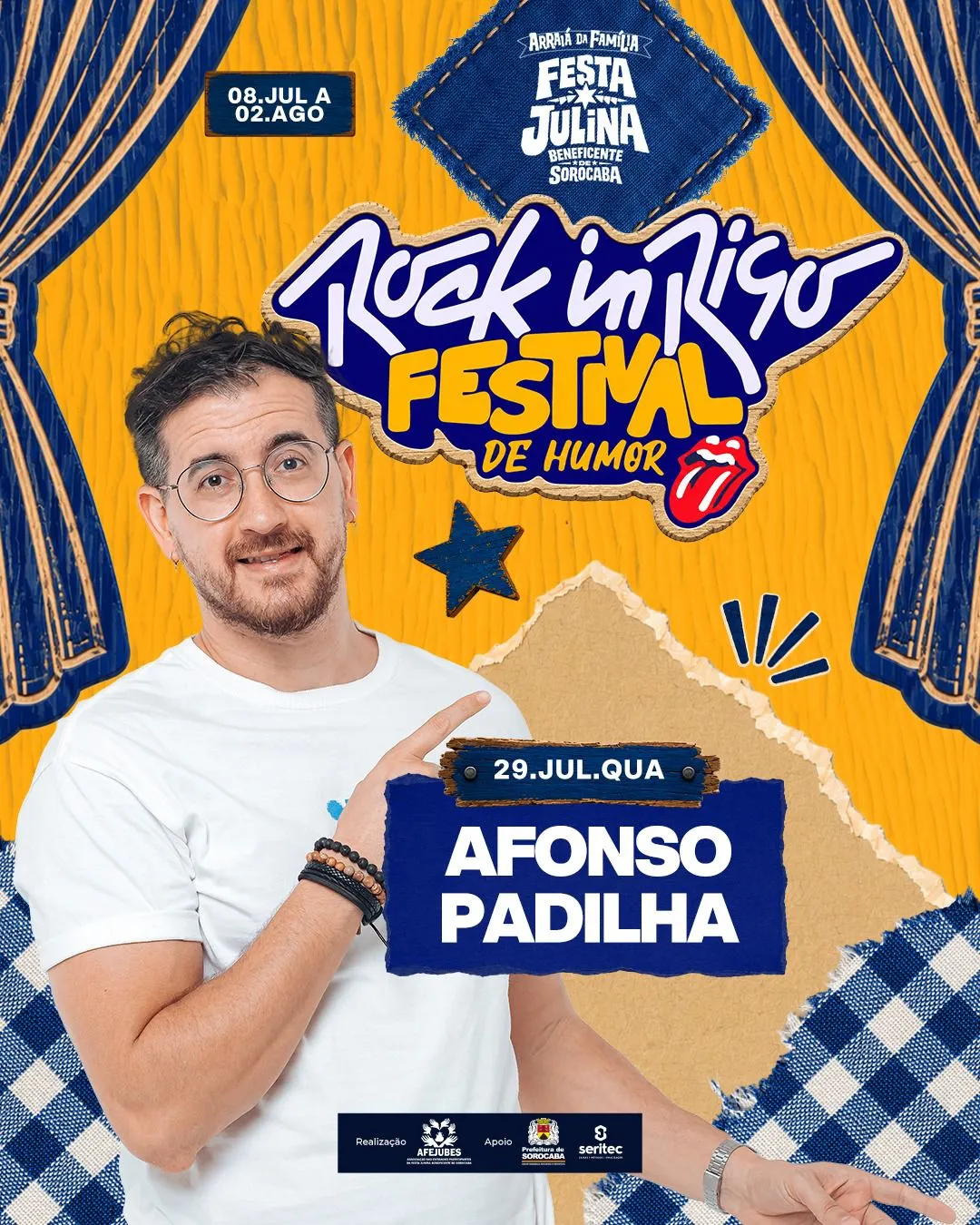 Pôster do show: Como Nossos Pais - Sorocaba/SP - 29/07 21:00