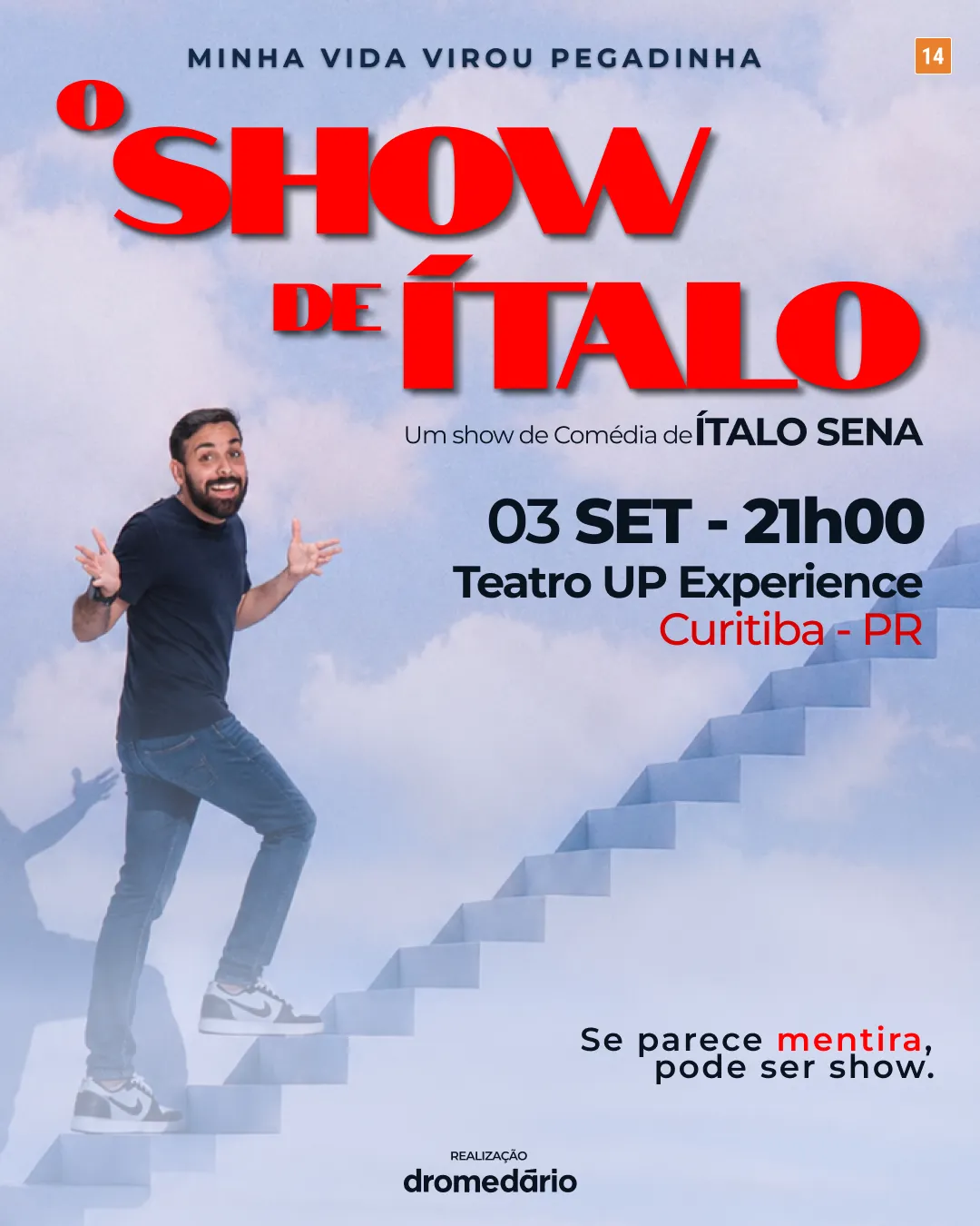 Pôster do show: italo sena - Curitiba/PR - 03/09 21:00