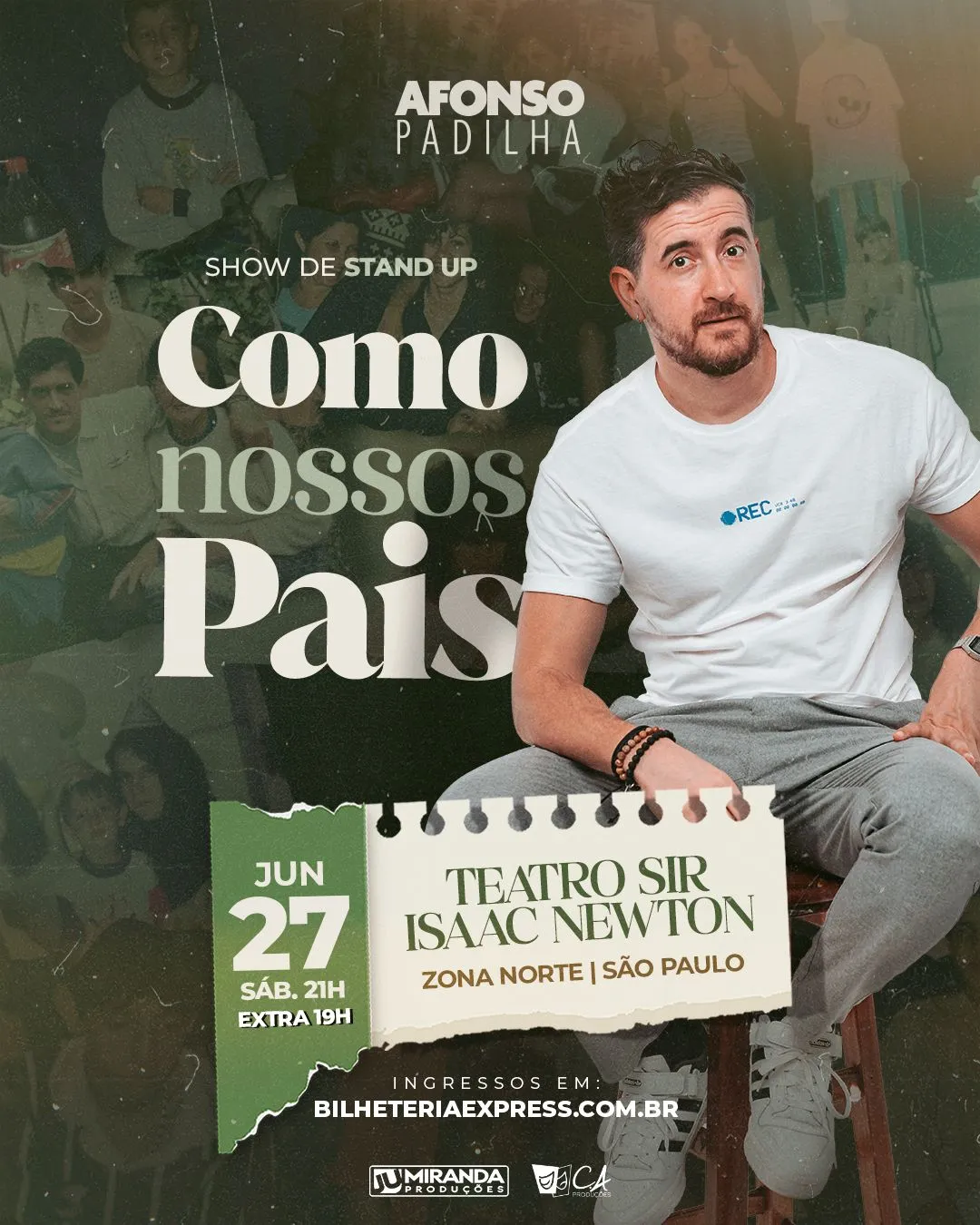Pôster do show: Como Nossos Pais - São Paulo/SP - 27/06 19:00
