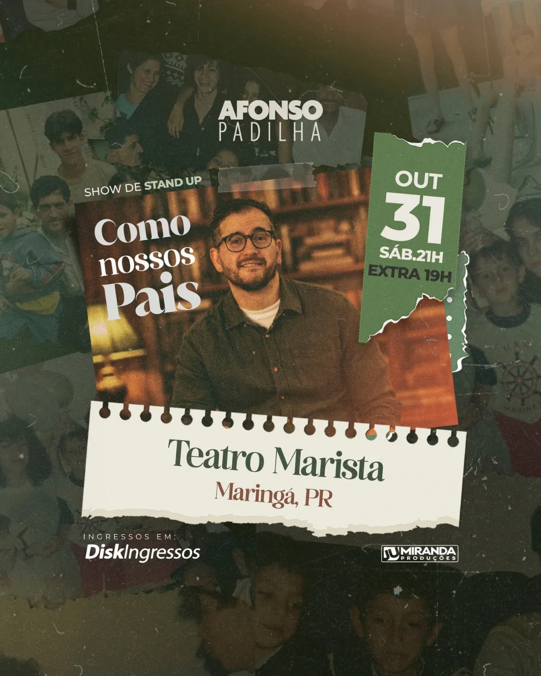 Pôster do show: Como Nossos Pais - Maringá/PR - 31/10 21:00