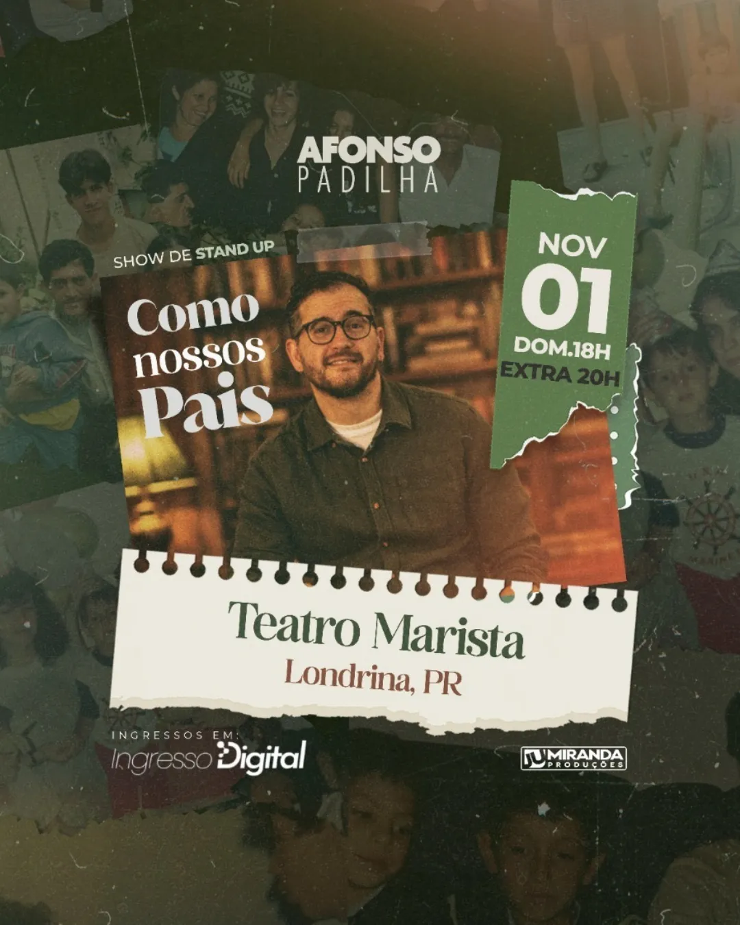Pôster do show: Como Nossos Pais - Londrina/PR - 01/11 18:00
